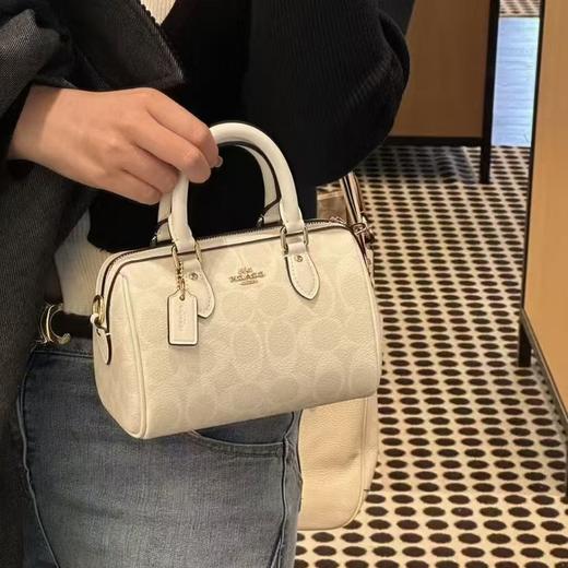 【经典必入款】COACH/蔻驰 Rowan18迷你波士顿手拎包小包枕头包CH160  香港直邮 送礼盒礼袋 清关约7个工作日-w 商品图6