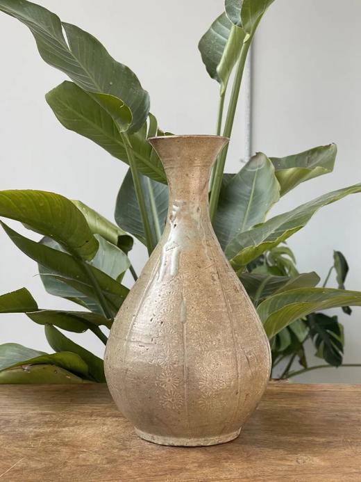 青瓷褐釉嵌花玉壶春瓶，顺丰包邮 商品图1