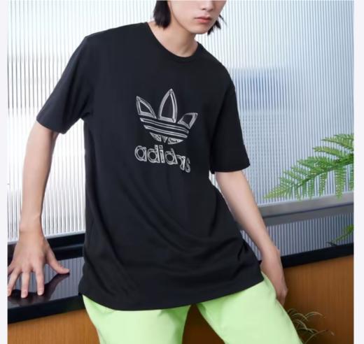 严选 | Adidas阿迪达斯 三叶草短袖T恤 S码-2XL码 男女同款 纯棉T恤 商品图3