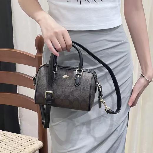 【经典必入款】COACH/蔻驰 Rowan18迷你波士顿手拎包小包枕头包CH160  香港直邮 送礼盒礼袋 清关约7个工作日-w 商品图1