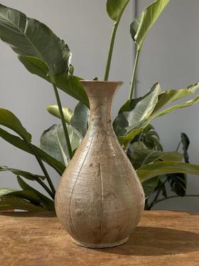 青瓷褐釉嵌花玉壶春瓶，顺丰包邮