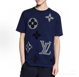 1V驴家26春夏新款 四叶草字母嵌花针织短袖