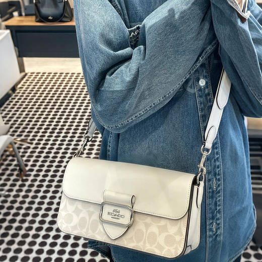 【时尚法棍酒神】COACH/蔻驰 女士MORGAN经典单肩斜挎腋下包（尺寸：30cm* 11.5cm*22cm）香港直邮 送礼盒礼袋清关约7个工作日-w 商品图5