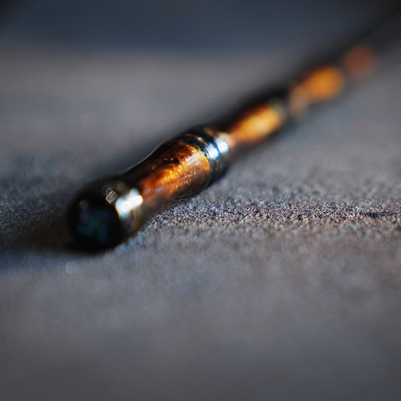 【沉华·醉清风大漆发簪】竹节、银铂金箔螺细、万字纹国风古风汉服