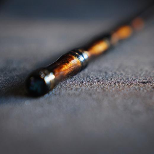 【沉华·醉清风大漆发簪】竹节、银铂金箔螺细、万字纹国风古风汉服 商品图0