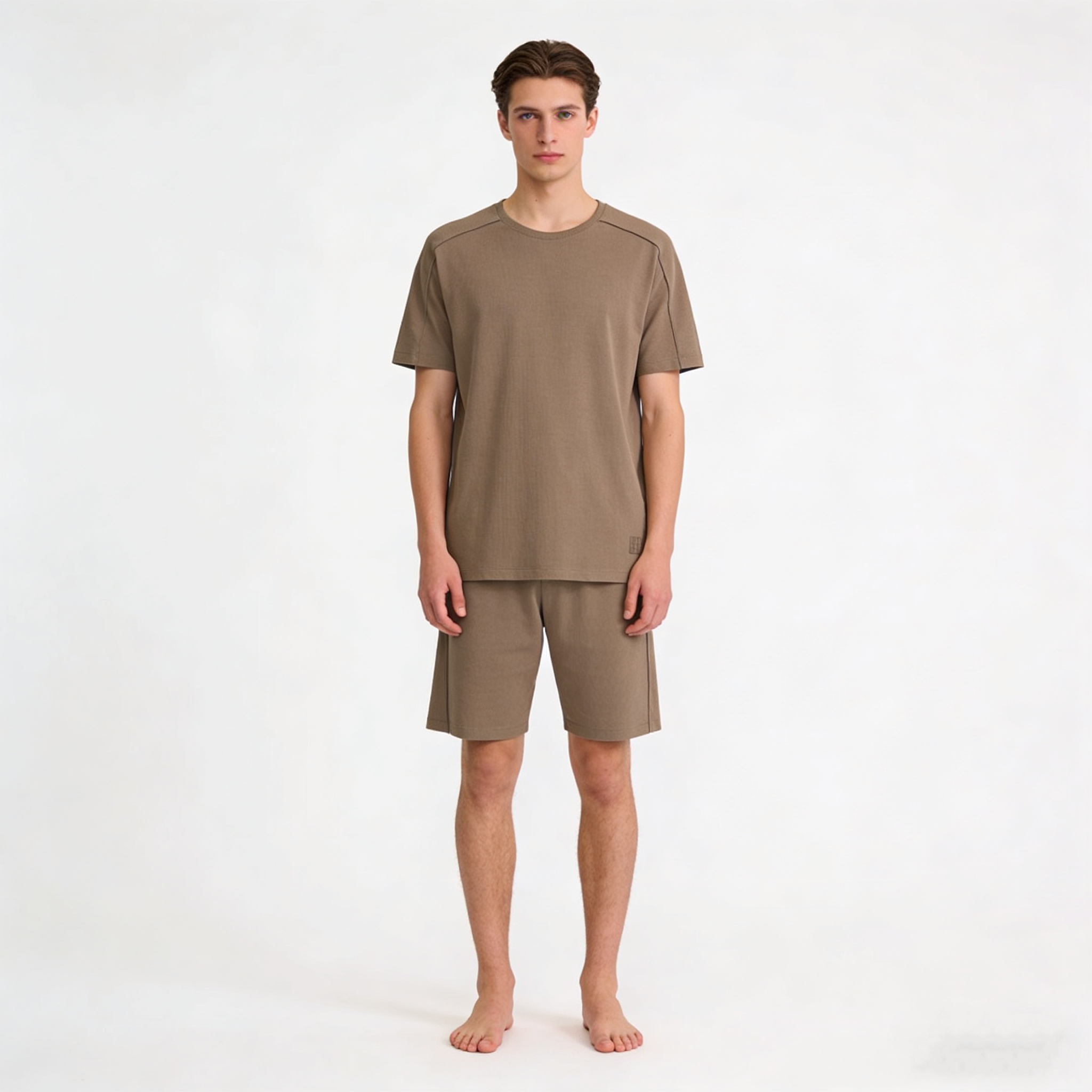 【华夫格棉粘纤】SCHIESSER/德国舒雅男士华夫格棉粘纤混纺宽松家居套装39/24890H