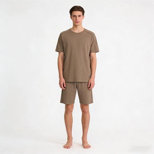 【华夫格棉粘纤】SCHIESSER/德国舒雅男士华夫格棉粘纤混纺宽松家居套装39/24890H 商品图0