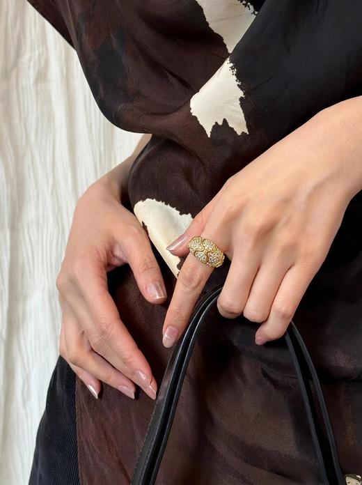 暗夜华光穹顶戒指 银镀金首饰 非质量问题不退不换 商品图3