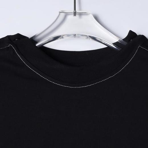 824SDSA男装2026新款高贵轻奢潮牌胸前撞色字母圆领短袖T恤百搭宽松 商品图2