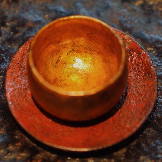 【鹿角金杯大漆主人杯】金箔鹿角霜收藏级非遗手作 商品图9
