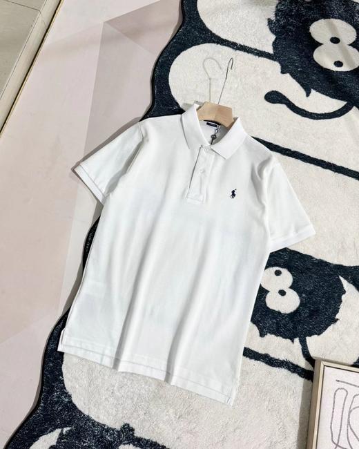 F032524小马刺绣休闲修身商务翻领情侣款短袖半袖T恤 商品图7