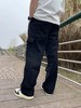 F032528早春美式复古工装直筒简约宽松高街重磅弯刀牛仔裤 商品缩略图12