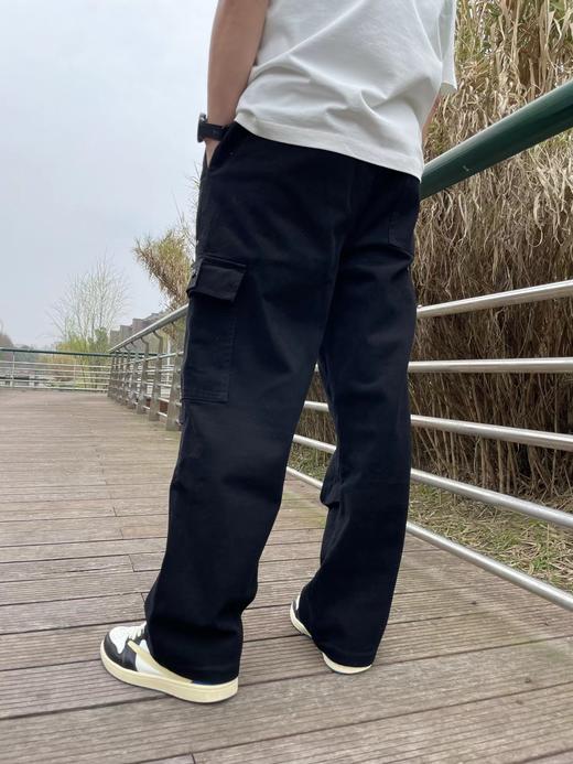 F032528早春美式复古工装直筒简约宽松高街重磅弯刀牛仔裤 商品图12