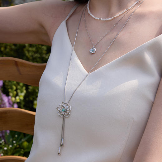 ARSIS 丨 繁绮系列 繁花风影抽拉项链 商品图5