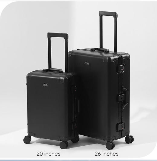 超值外贸单~全铝镁合金拉杆箱万向轮男行李箱女登机箱20寸/24寸/26寸/28寸 海关防盗密码锁轻量行李箱 商品图4