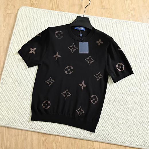 F032543春夏季新款简约日常百搭针织锦纶圆领短袖T恤 商品图4