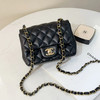 CHANEL 羊皮 黑金 方胖子 斜挎包 商品缩略图0