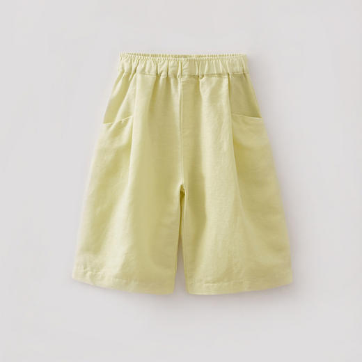 马克珍妮清凉亚麻女童七分阔腿裤2026年夏装新款560975 商品图1