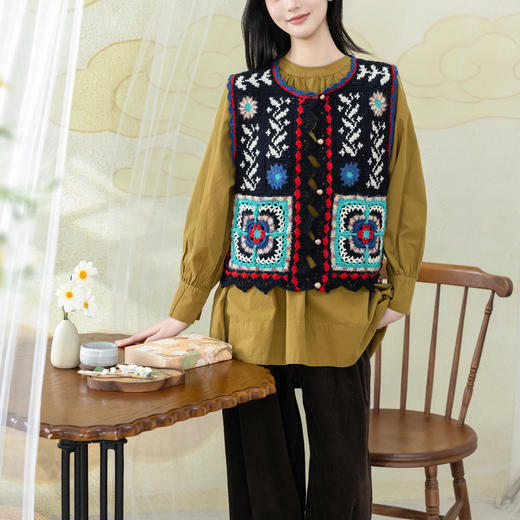 苏苏姐家古丽朵帕马甲手工diy钩针自制背心编织毛线团材料包 商品图3