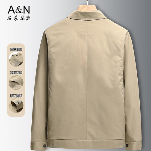 安东尼奥A&N 【挺括不易皱】工装夹克男易打理宽松有型透气夹克外套秋新款1205787 商品图1