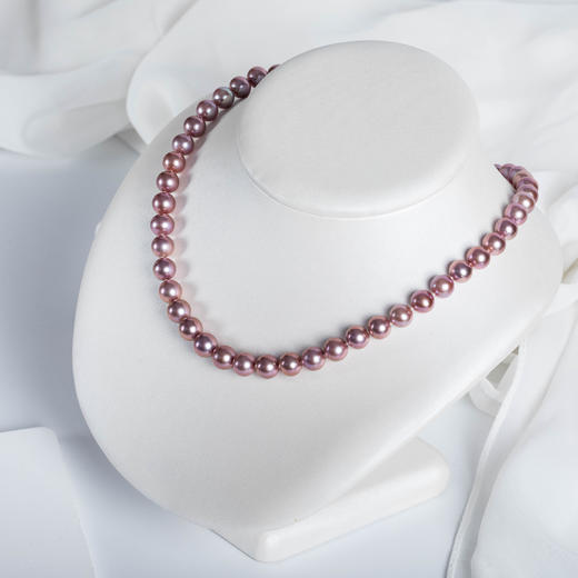 紫色淡水珍珠项链XL562 商品图2