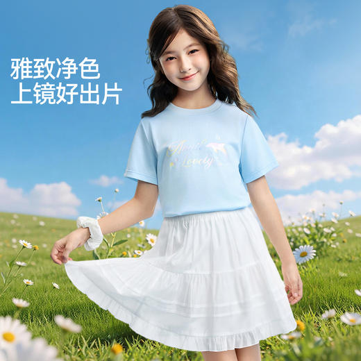 女童全腰短裙夏季新款安奈儿童装EG623542 商品图3