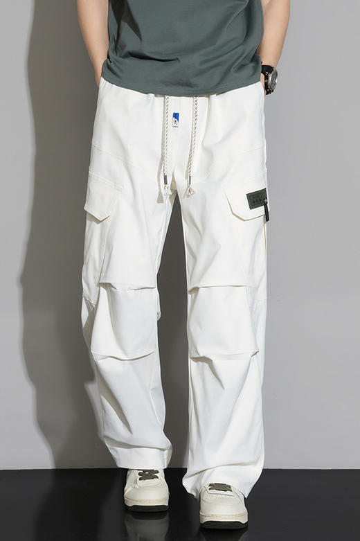 【DYF】大依优型大码男装夏季长裤休闲裤潮流休闲百搭长裤阔腿裤305斤 商品图5