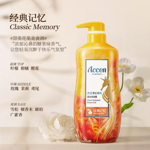 澳雪梦幻海马香水沐浴露580g（加赠580g袋装） 商品图2