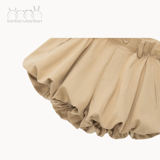 褶皱蓬蓬花苞短裤 商品图3