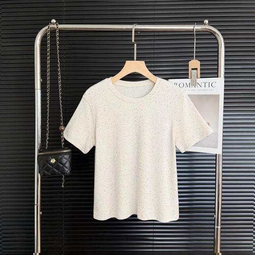 F032501春季新款纯色定染工艺舒适百搭圆领打底短袖T恤 商品图4