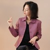 西子/恰逢春日土耳其绵羊皮翻领收腰粉色皮衣外套/WTTJ1177 商品缩略图3