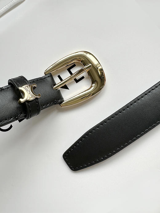 THS-无 赛琳家 女士牛皮材质极简百搭细款腰带 女士皮带 CR239 商品图2