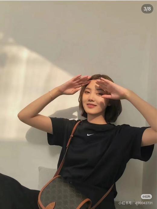 F032562情侣圆领刺绣宽松棉质休闲运动短袖T恤 商品图11