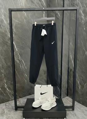 F032558男士刺绣小标休闲运动松紧抽绳设计束脚长裤