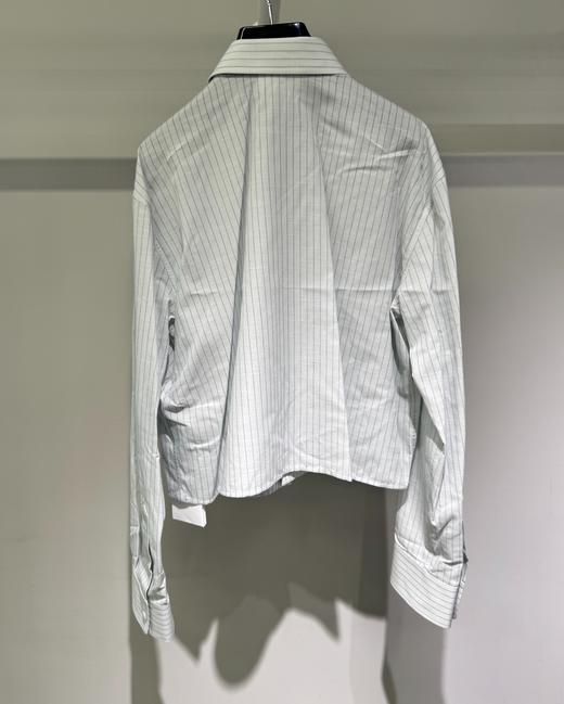 女款短款条纹衬衫la008 商品图1