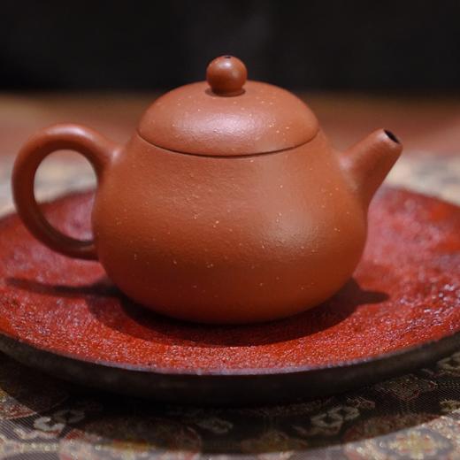 【赤壁熔岩大漆圈足浅盘】熔岩肌理茶盘 商品图9