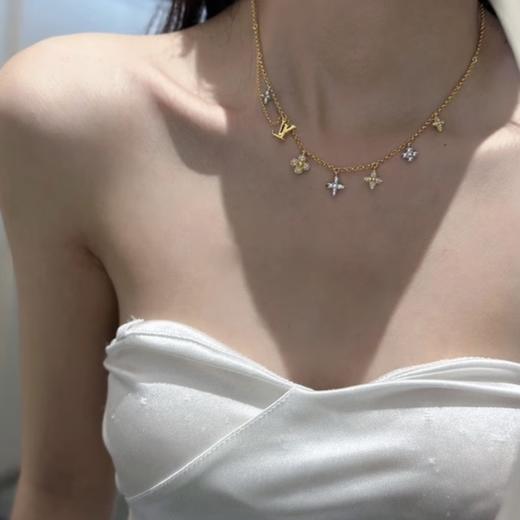 毒家 69条！过奢优，数量少！lv Monogram Big Party 多吊坠项链花卉满钻多元素项链 商品图1