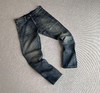 【a61】男子复古水洗磨白牛仔长裤！！ 商品缩略图1