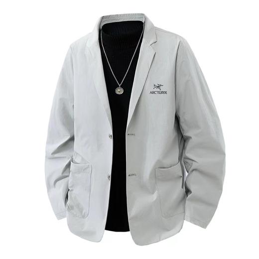 F032510早春新款男士运动休闲百搭早春针织长袖西装外套 商品图0