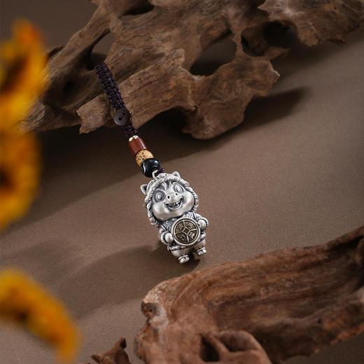 子佩集【转运福马】银S999钥匙扣【BX0200068】小摆件马上有钱可转动2602 商品图1