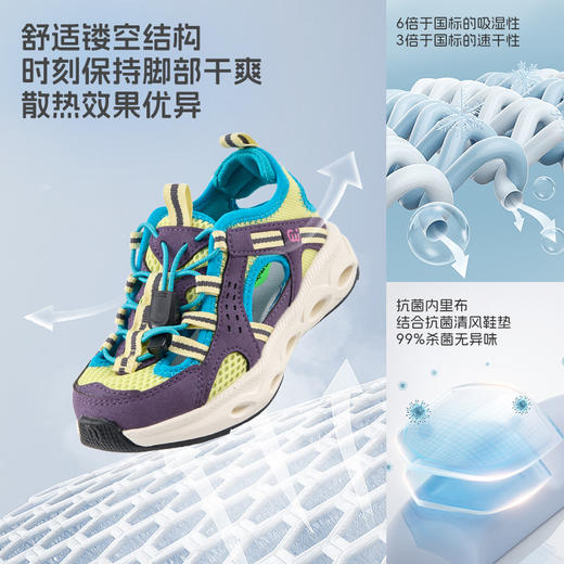【轻氧跑鞋系列】SMIBU男女中大童运动跑鞋户外登山网面镂空透气运动鞋Z52FY3601【种草号团购】 商品图3