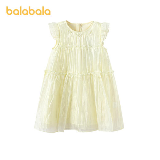 【商场同款】巴拉巴拉童装儿童连衣裙女童2026新款夏季微透薄纱裙 商品图4