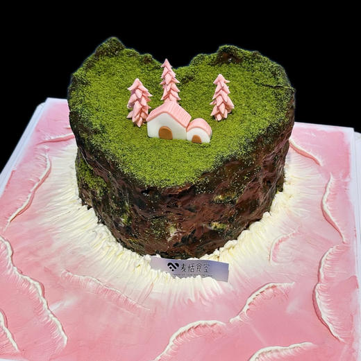 爱心岛（翻糖提前2天预定）约7英寸一层水果夹心 商品图0