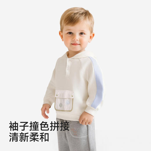 【商场同款】英氏童装儿童长袖连帽卫衣春秋休闲衣服男童上衣百搭 商品图2