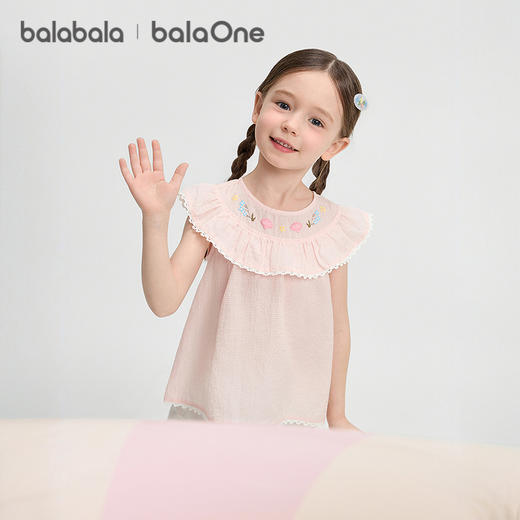 巴拉巴拉童装儿童短袖t恤女童2026新款夏卡通印花上衣基础百搭 商品图2