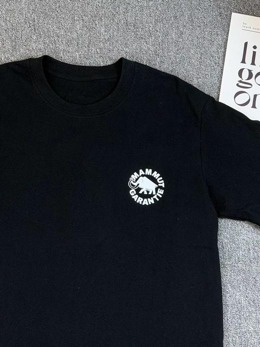 F032544男女同款日常通勤宽松情侣半袖圆形徽标短袖T恤 商品图7