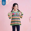 小马宝莉联名年衣童装背心夏季新款女童卡通可爱条纹针织吊带上衣 商品缩略图1