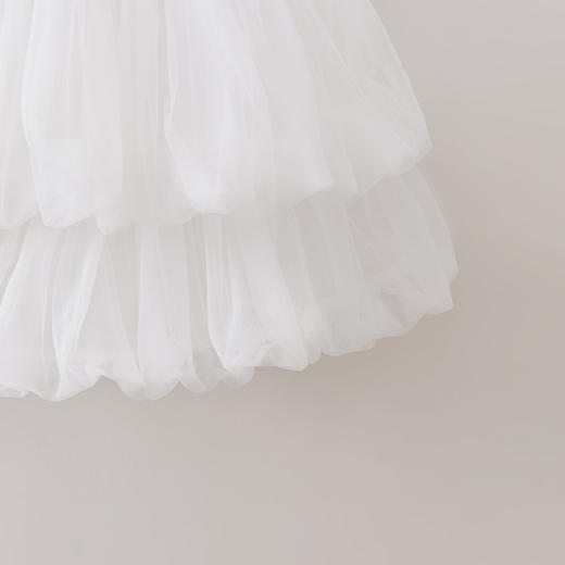 马克珍妮甜酷少女女童双层网纱花苞裙2026年夏装新款560615 商品图3