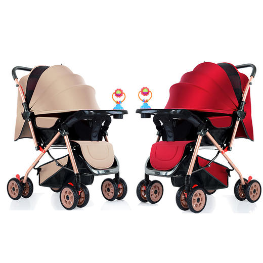 婴儿车轻便可坐可躺 手推车四轮伞车可折叠双向儿童宝宝避震 商品图3