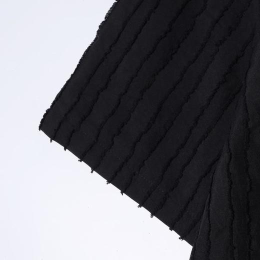 SDSA男装2026新款高贵轻奢潮牌纯色竖纹提花短袖衬衫显瘦痞帅上衣 商品图3